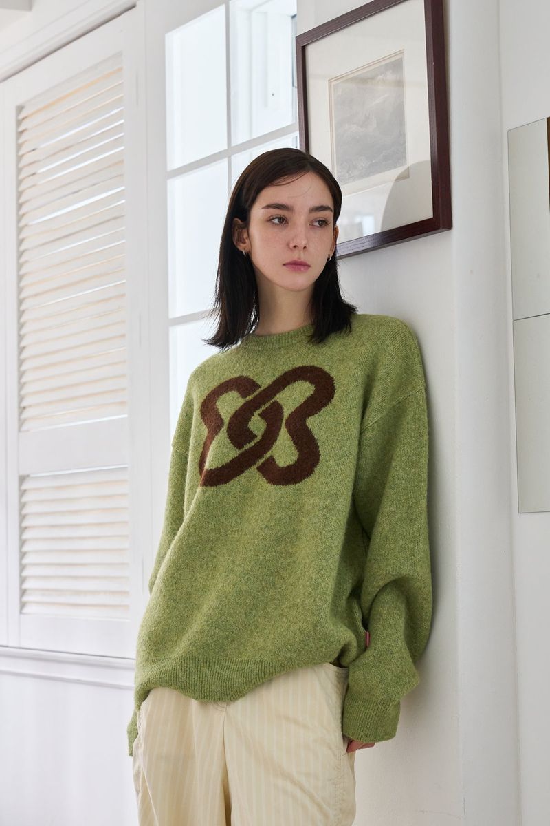 MP SYMBOL KNIT GREEN