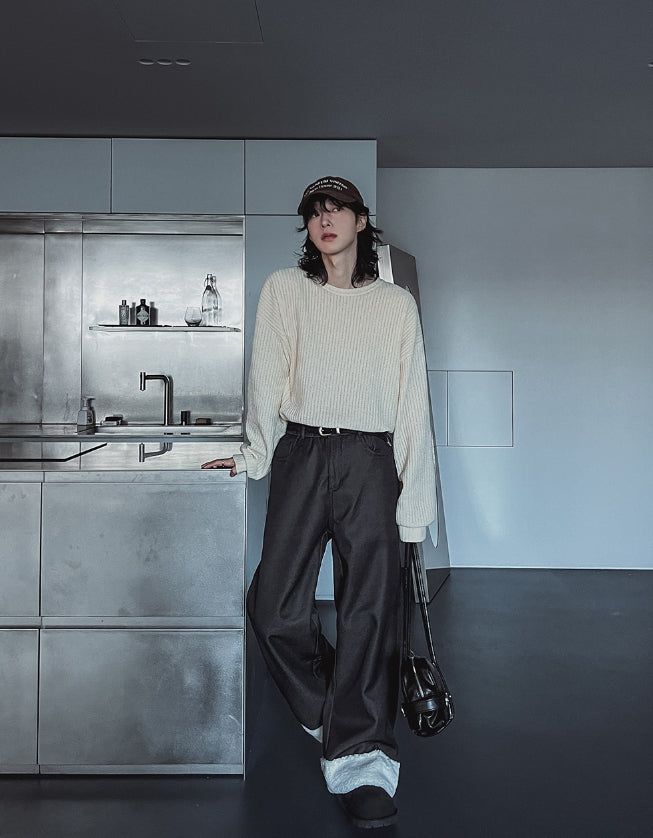 Tachy Velvet Knit Sweatshirt
