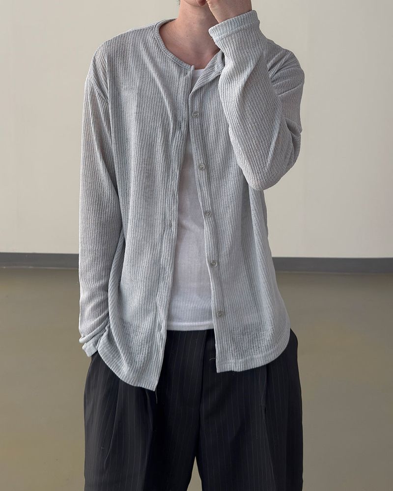 Erin Summer Linen Ribbed Cardigan