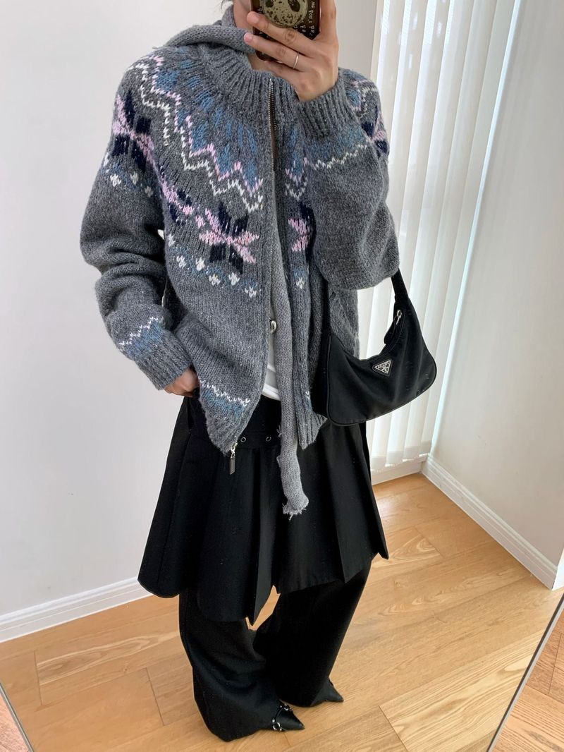 Fake Pleats Skirt Casual Pants