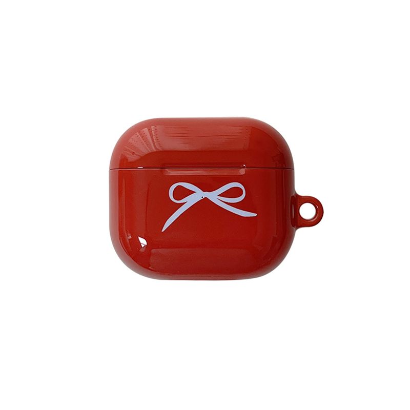allthesamestudio（オールザセイムスタジオ）の「ribbon glossy airpods case(red)（Smartphone Accessories）」