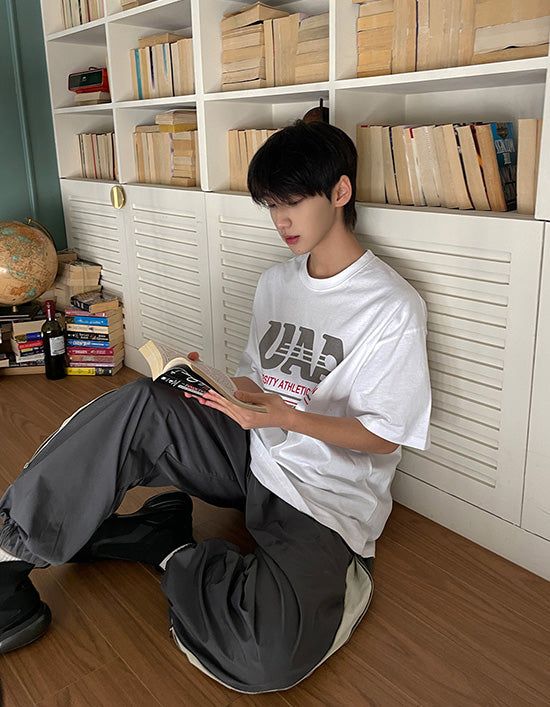 ASCLO（エジュクロ）の「Sentence USA Short Sleeve T Shirt (3color)（Tops）」