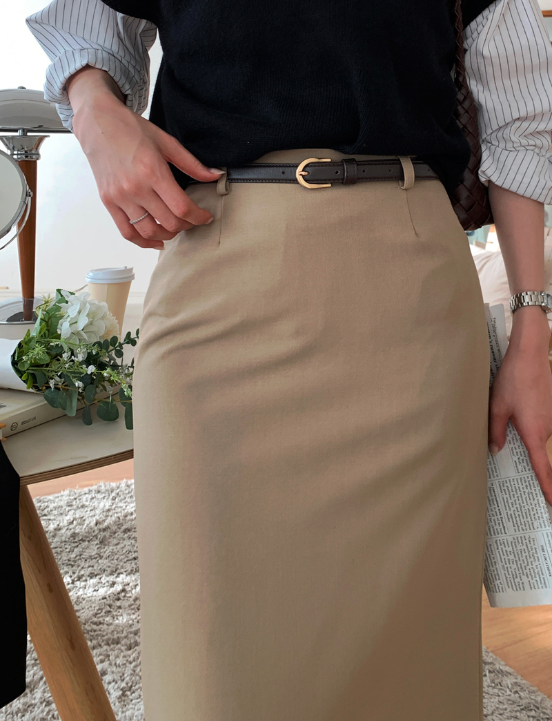 Setter Slit Belt Skirt / 4 colors