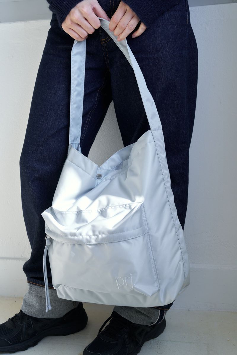 puff pocket padding bag (silver)