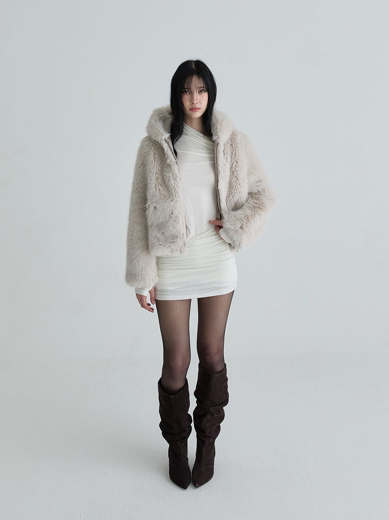 Hoodie fur jumper (Gray)
