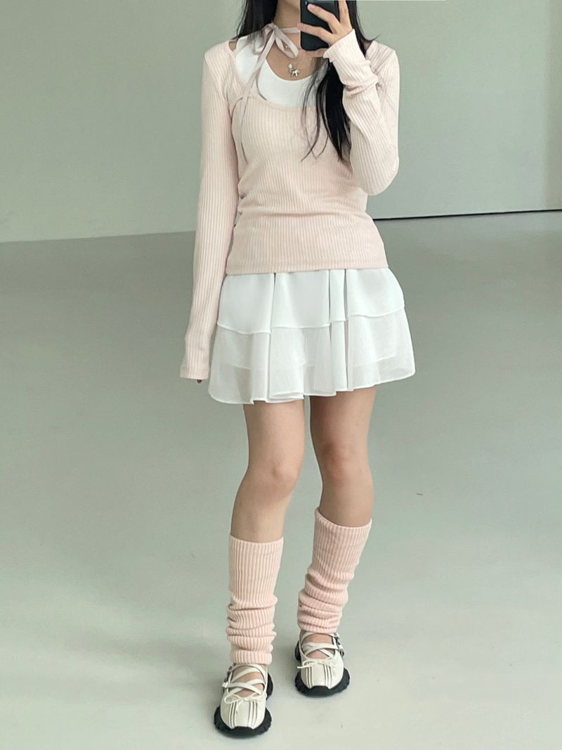ballerina cancan chiffon skirt