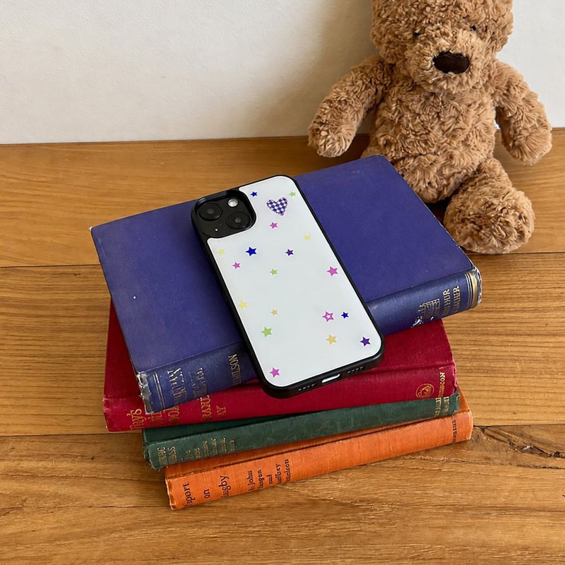 heart star epoxy bumper case