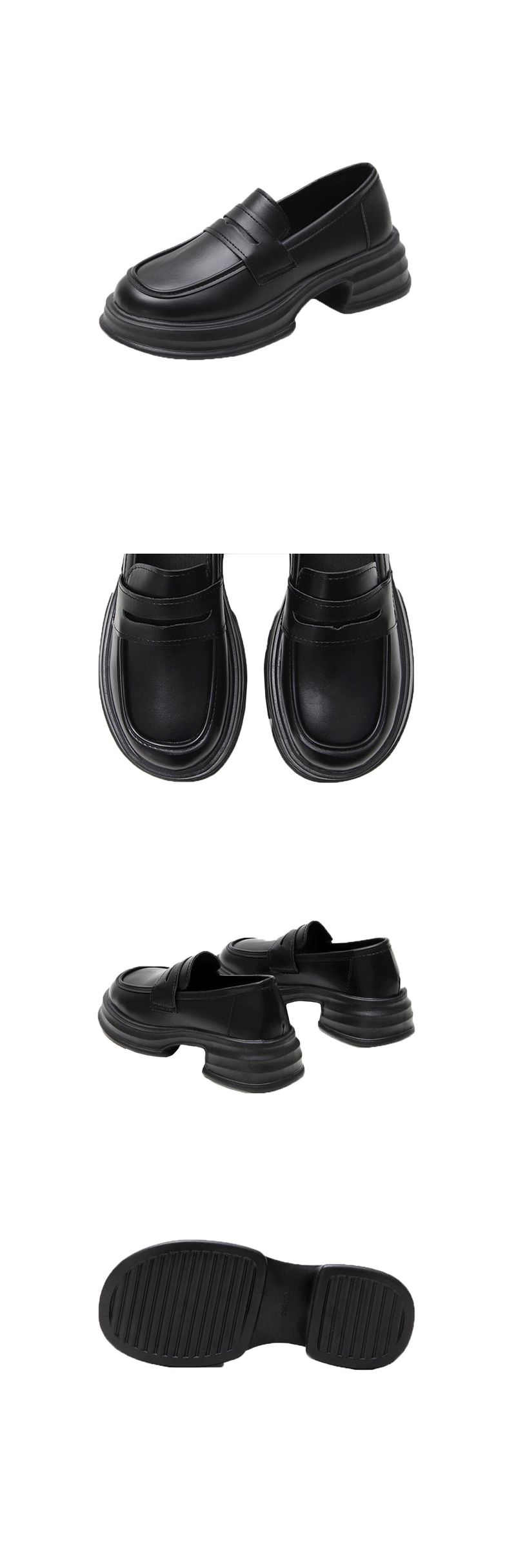 Preppy platform loafer