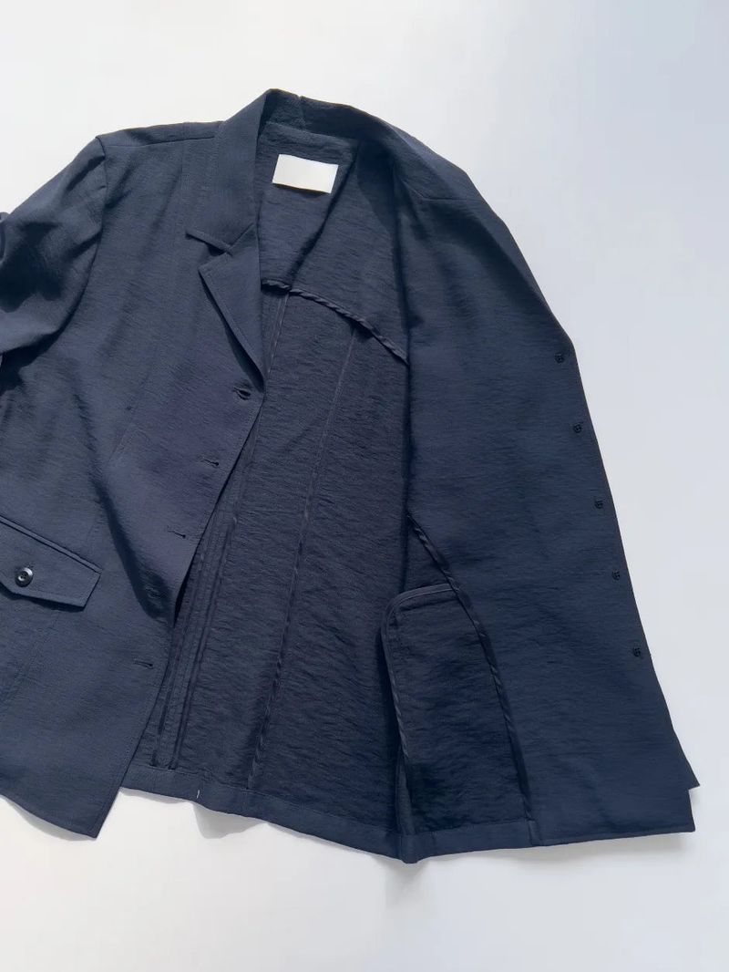 Polka Rayon Loose Fit Jacket