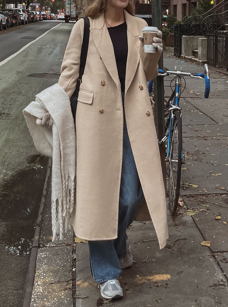 [WOOL100%][handmade] ジェーンウールダブルロングコート