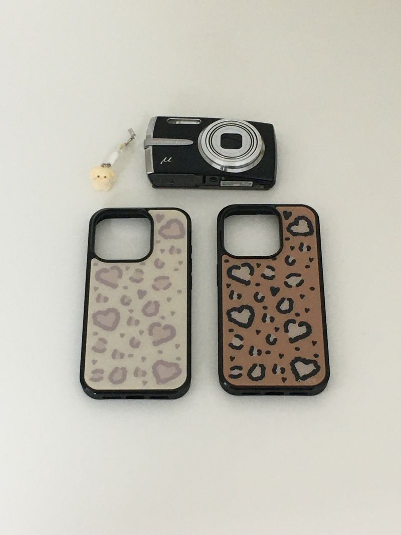 heart leopard (brown) case 