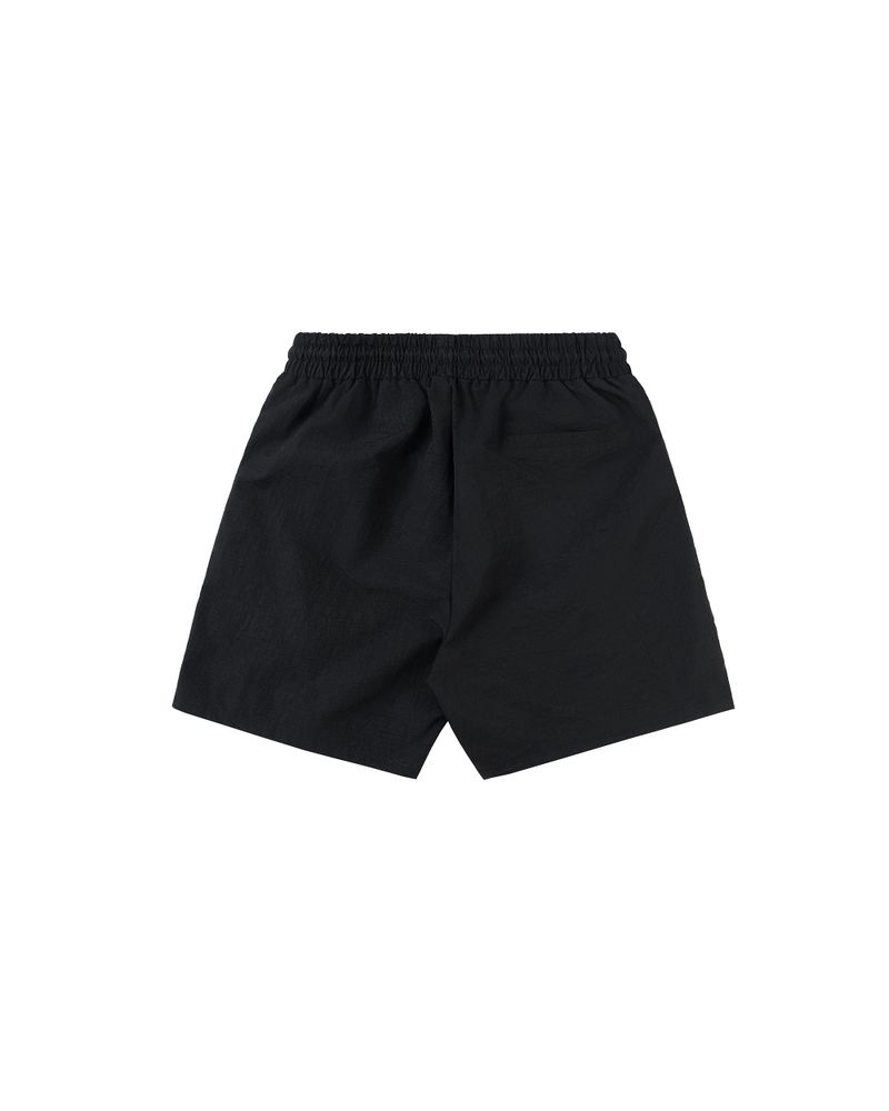 Script Logo Nylon Shorts - Black