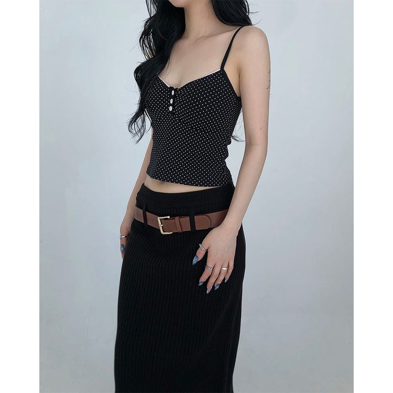 Dot Lace Sleeveless