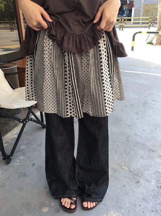 BAON（バオン）の「Katahi Pattern Banding Mini Skirt（Skirts）」