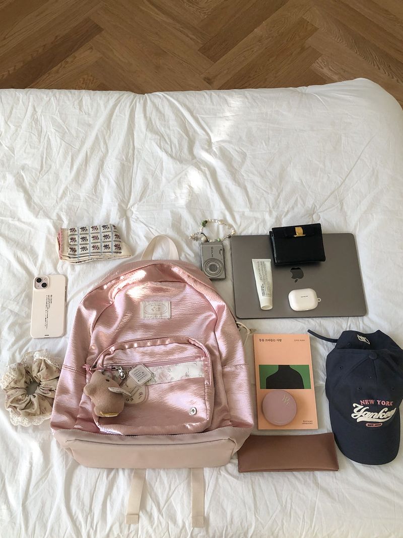 Bon voyage backpack_satin pink