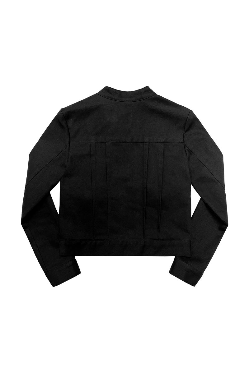 PINTUCK COTTON JACKET (BLACK)
