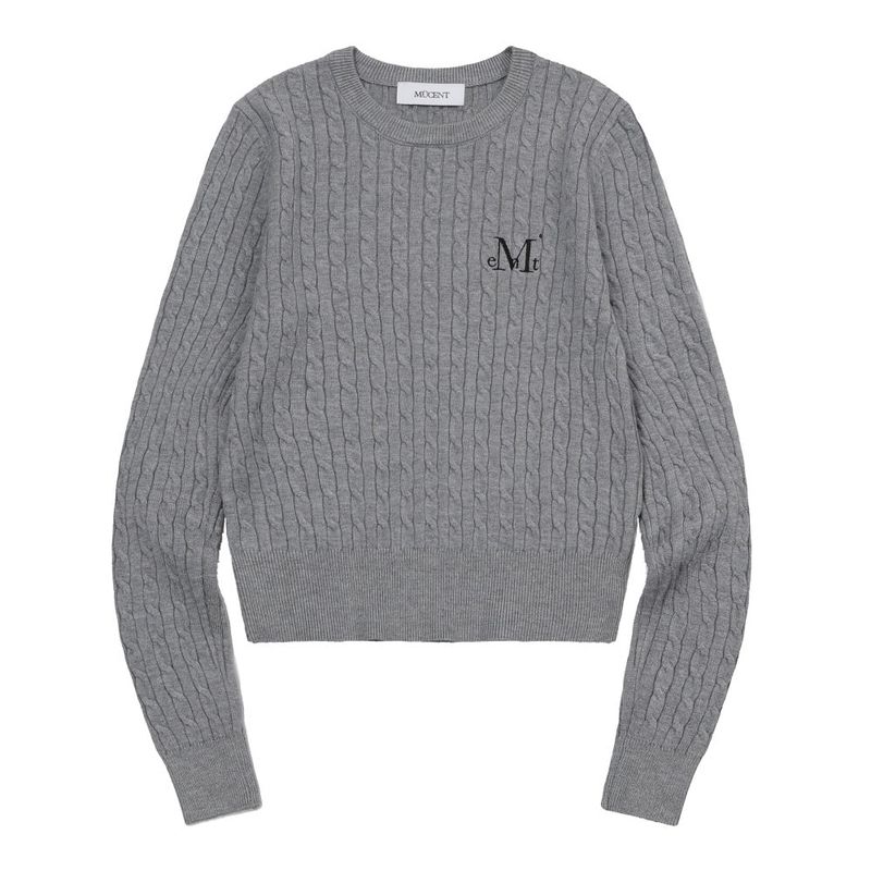 JIMMY R-NECK CROP KNIT (7COLOR)