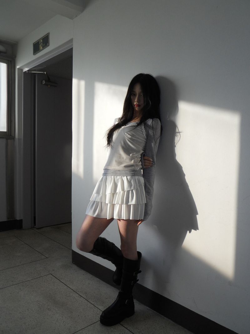 peony frill skirt