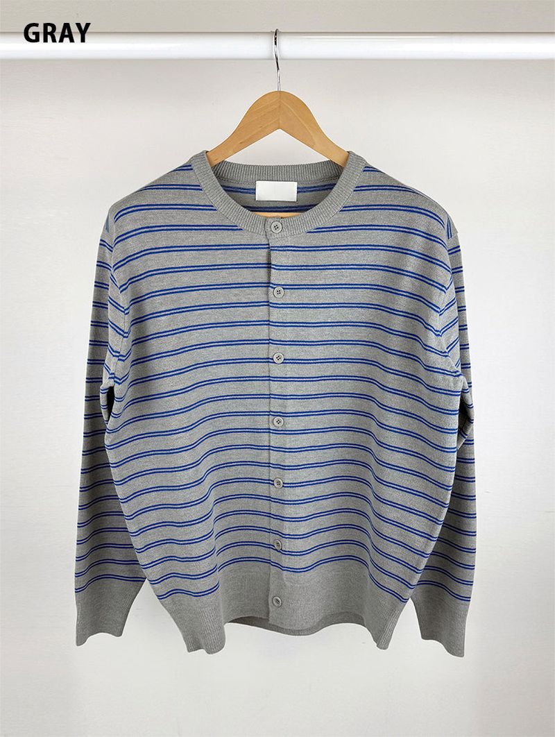SS STRIPE CARDIGAN (3C)
