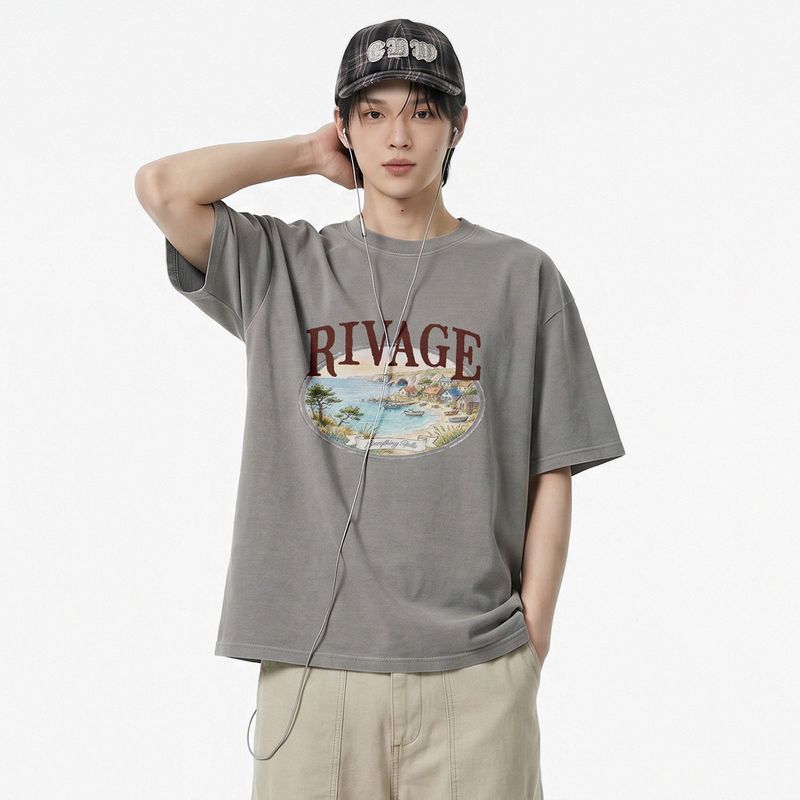 NTET（エヌティーイーティー）の「rivage pigment-dyed short-sleeve t-shirt (3color)（Tops）」