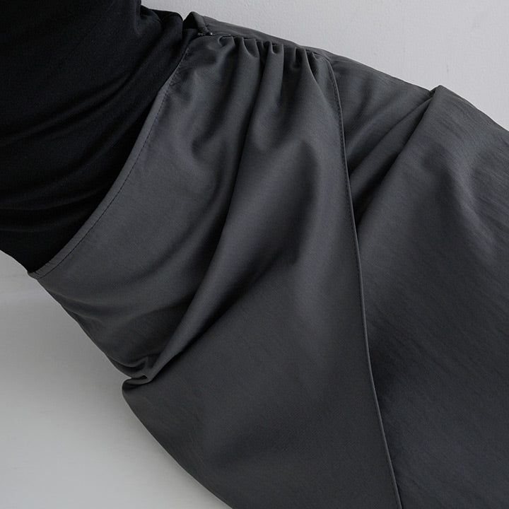 [Redlin] Wrap Shirred Long Skirt -2color