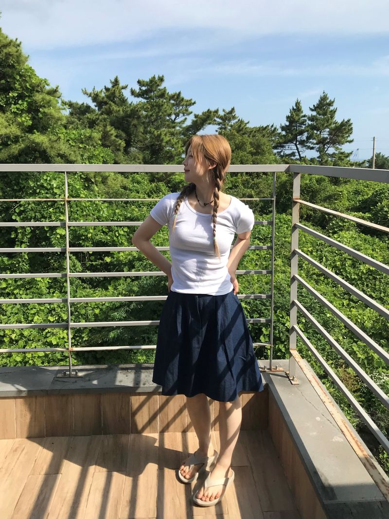 Bruni back banding midiskirt