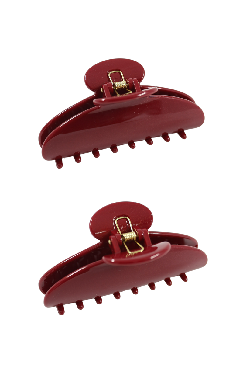 [Sepia] Burgundy hairpin