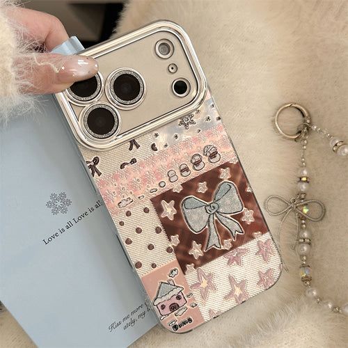 Blue Ribbon Snow House Silver Hard iPhone Case