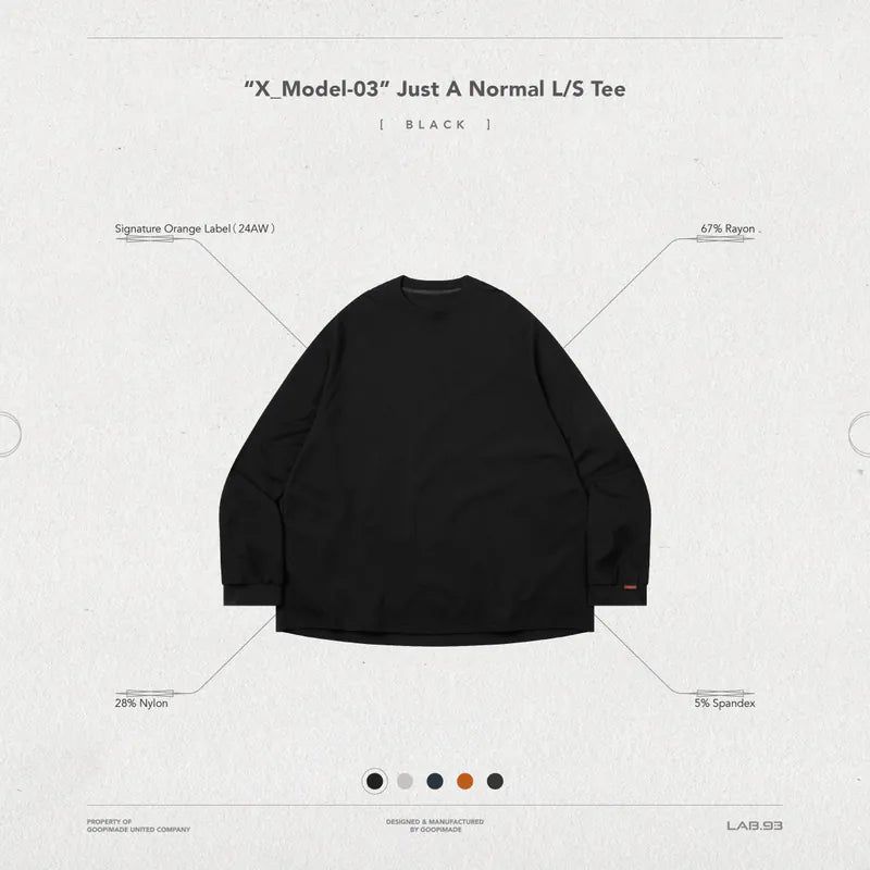 GOOPiMADE（ グーピメイド）の「“X_Model-03” Just A Normal L/S Tee （Tops）」