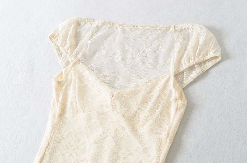 Deni Lace Ribbon Top