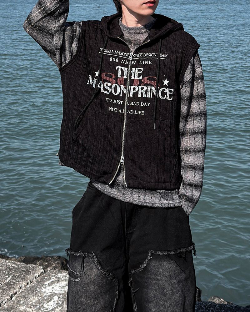 Kaiden Knit Hood Vest