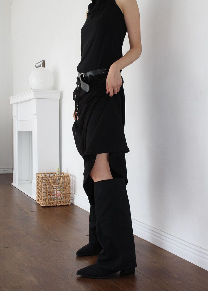 LINEN WESTERN BOOTS