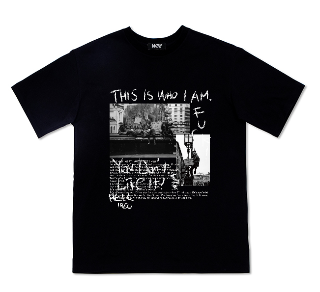 Punk Vintage-T black