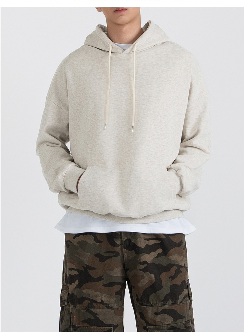 Authentic Relaxed Basic Hoodie Oatmeal