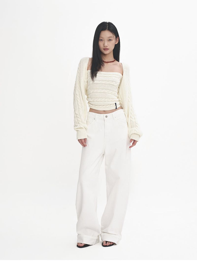 ORIGHH（オライ）の「Four-Season Bolero Multi-Way Long Knit Top_Lemon Cream（Tops）」