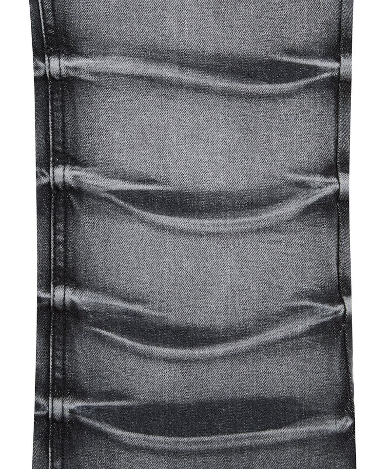 wrinkle denim pants (black)