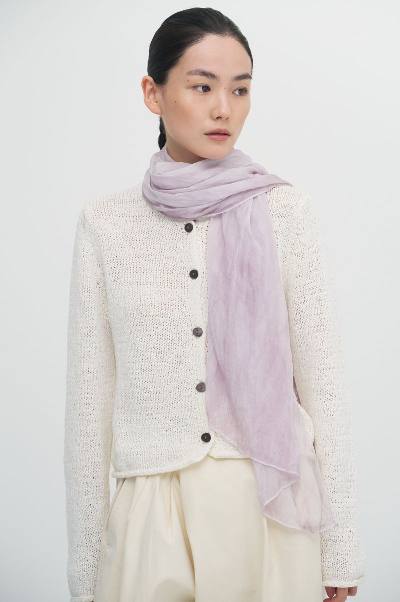 Pleats loom light scarf_5colors