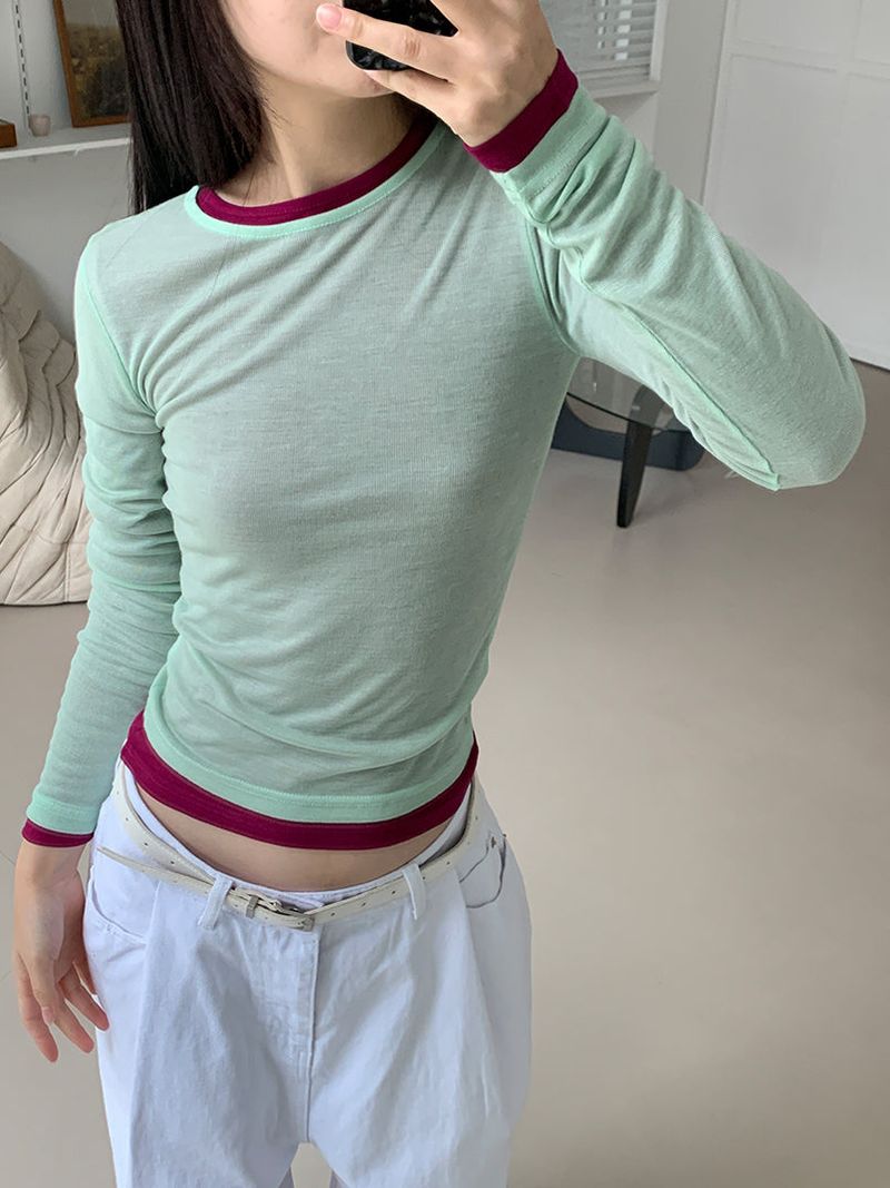 TENCEL LAYERED LONG SLEEVE (11C)