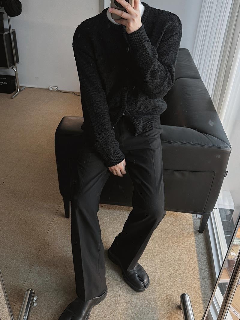 ASCLO Cozy Two Tuck Wide Slacks (4color)