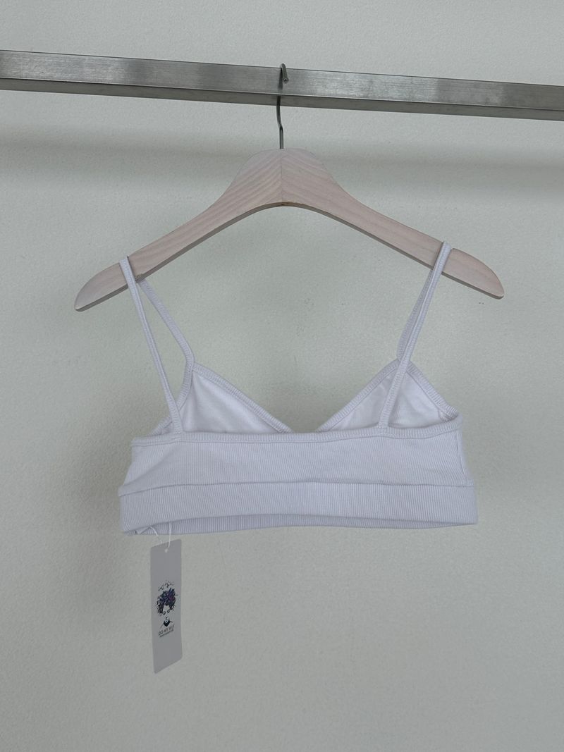 Patch High Waist Bra Top Underwear Set