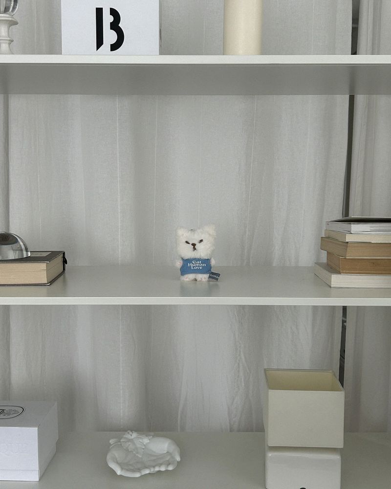 BIG CAT KEY-RING / WHITE