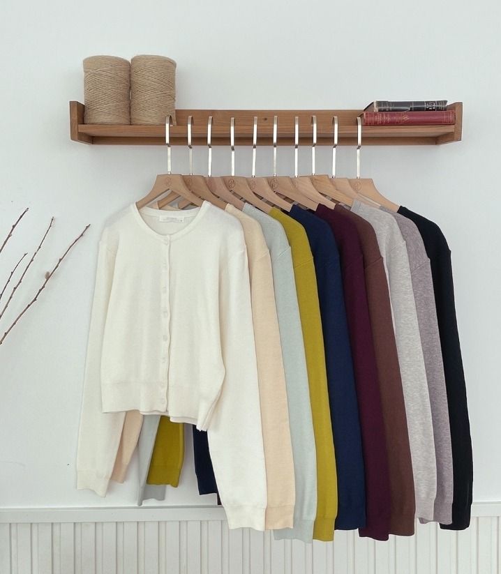 Recon Round Wool Knit Cardigan