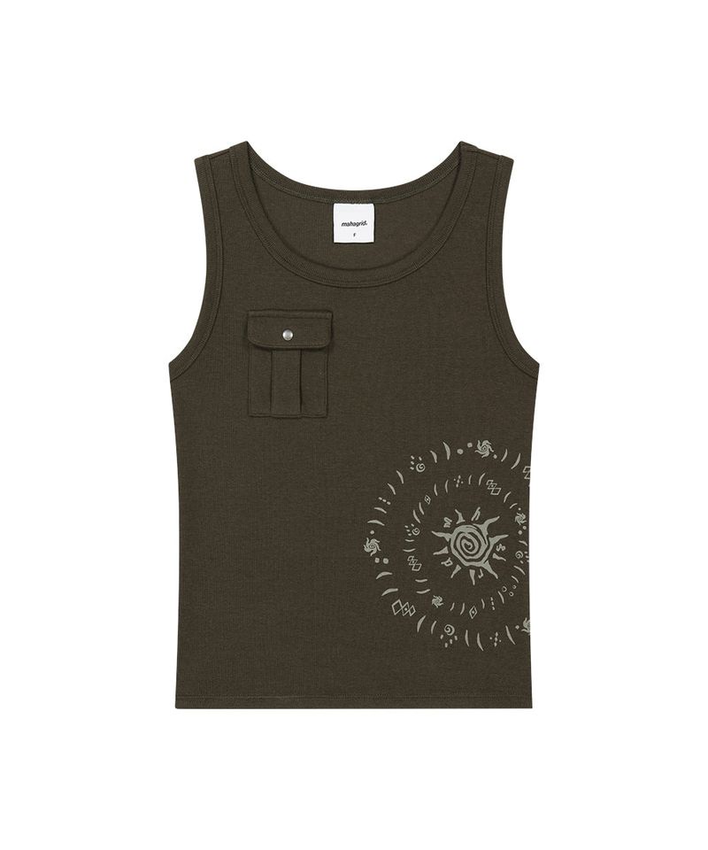 CAVE TANK TOP_BROWN