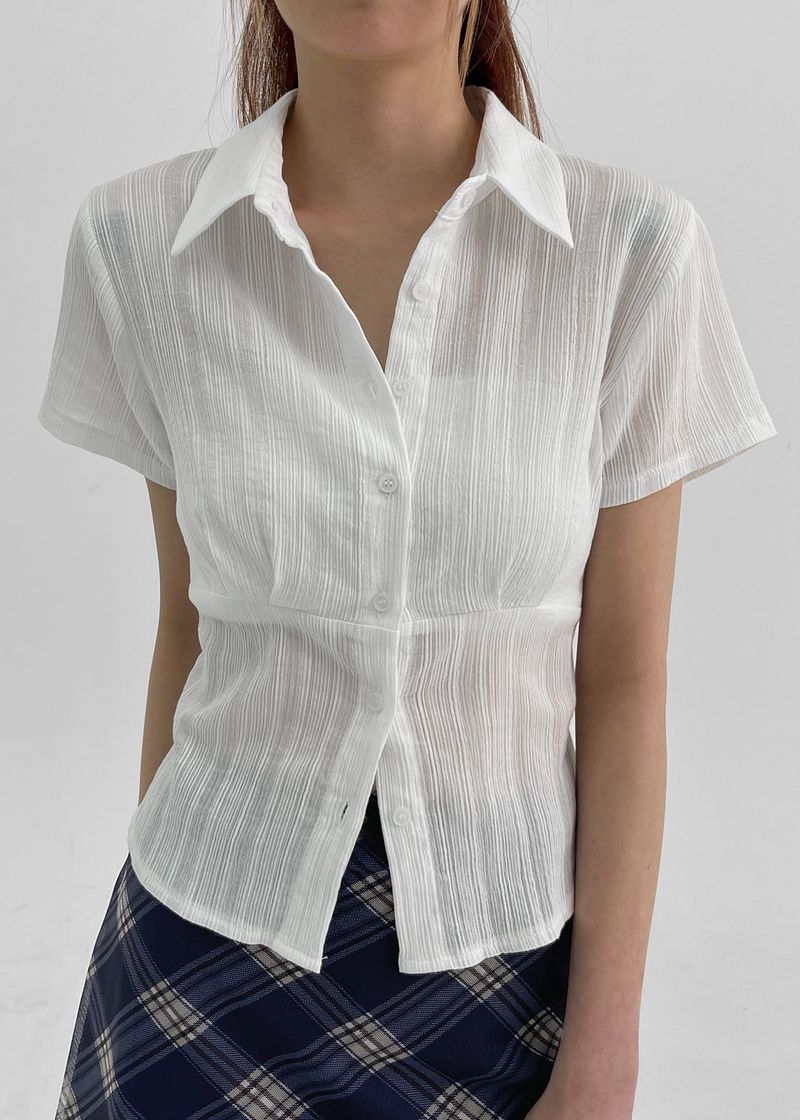 BLACKUP（ブラックアップ）の「[MADE] Winkle Pleated Shirt（Tops）」