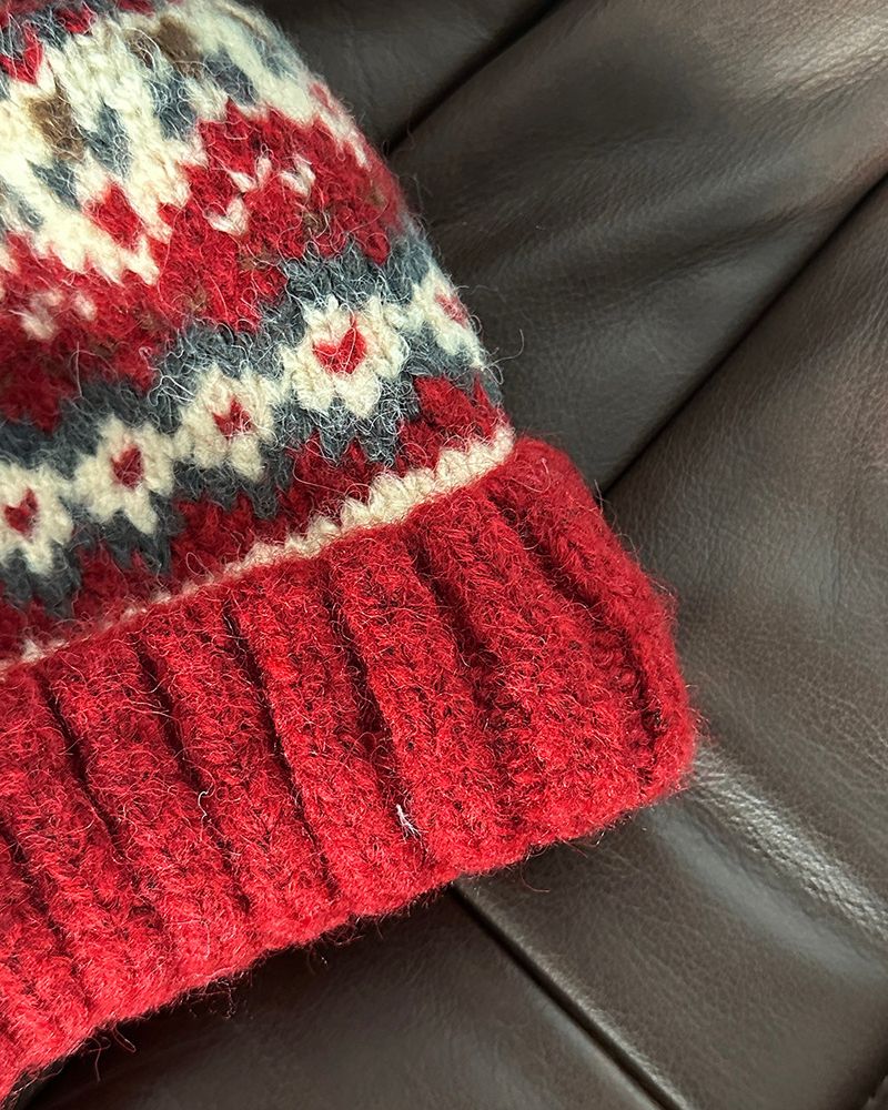 Drop knit roll-up beanie