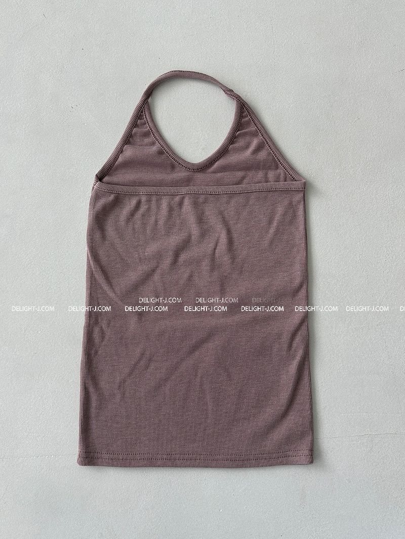 5 colors layered halter neck sleeveless