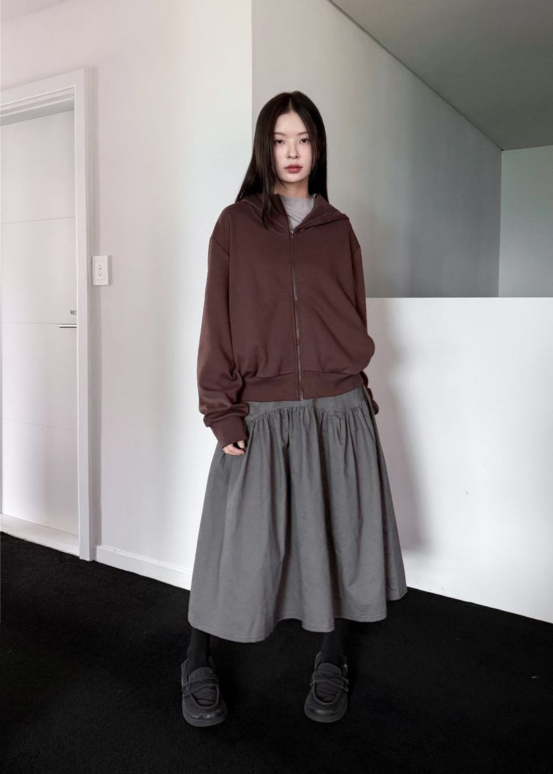 POCKET LINE COTTON SKIRT