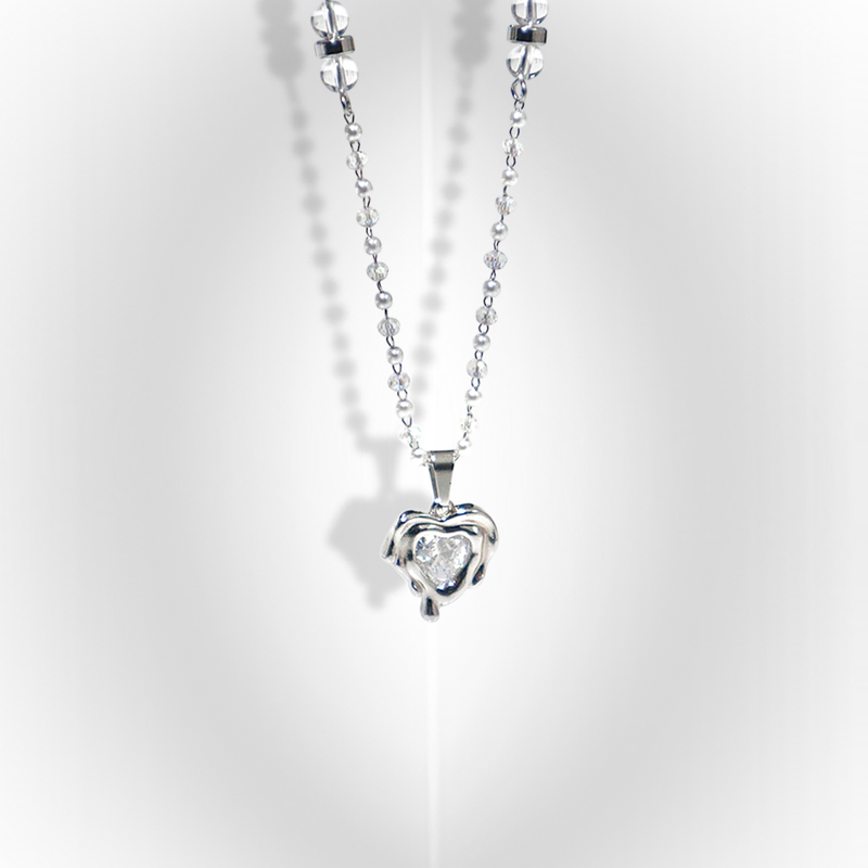 RUNARING（ルナリング）の「mood heart crystal necklace（Accessories）」