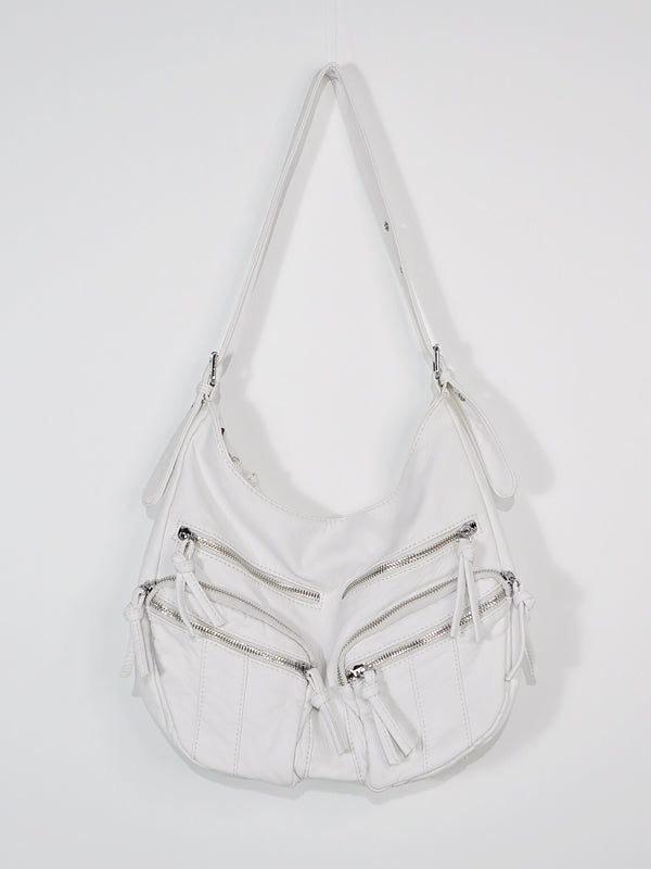 Vintage Pocket Leather Shoulder Bag
