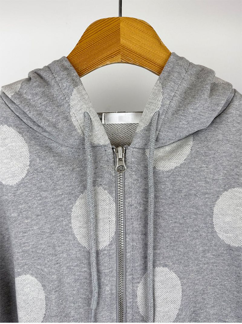 DOT HOOD ZIP-UP (2C)
